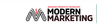 Modern marketing footer logo